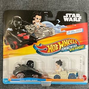 Mattel Hot Wheels Star Wars Backing Card - White, Black, Red, Tan